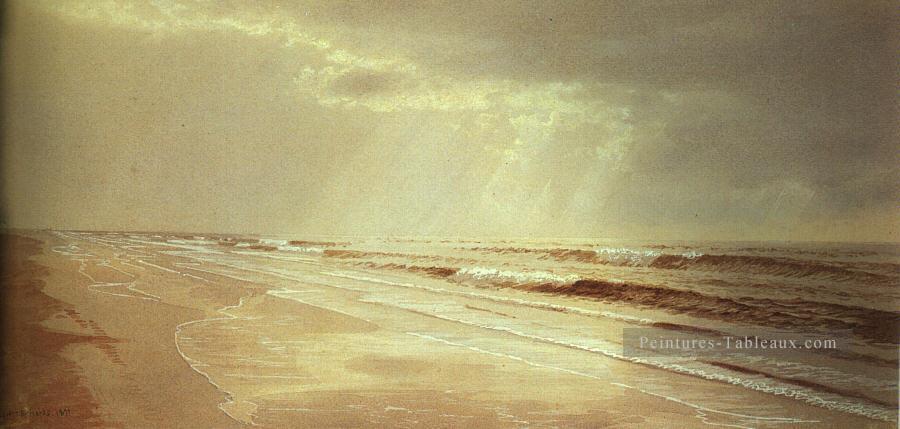 Plage à dessin eau eau William Trost Richards paysage Peintures à l'huile